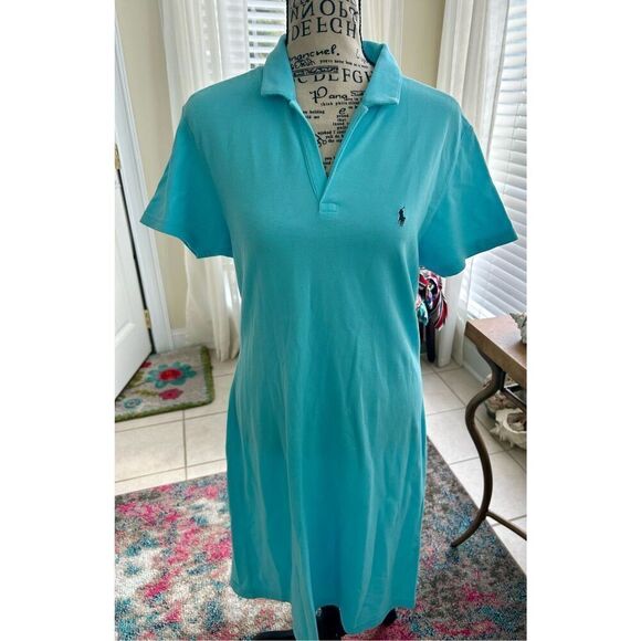 Ralph Lauren Light Blue Polo Dress - Picture 1 of 8